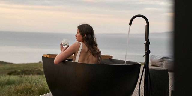 Australia Tours – Australien – Kangaroo Island – Outdoor bath, CABN KI – low res