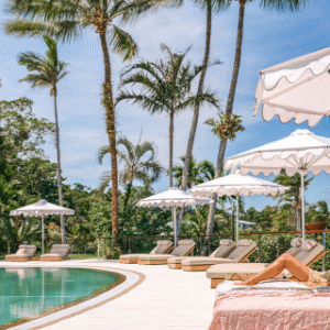 Australia Tours – Queensland The Elandra Mission Beach – elandra-resort-luxury-facilities-pool-deck-chairs